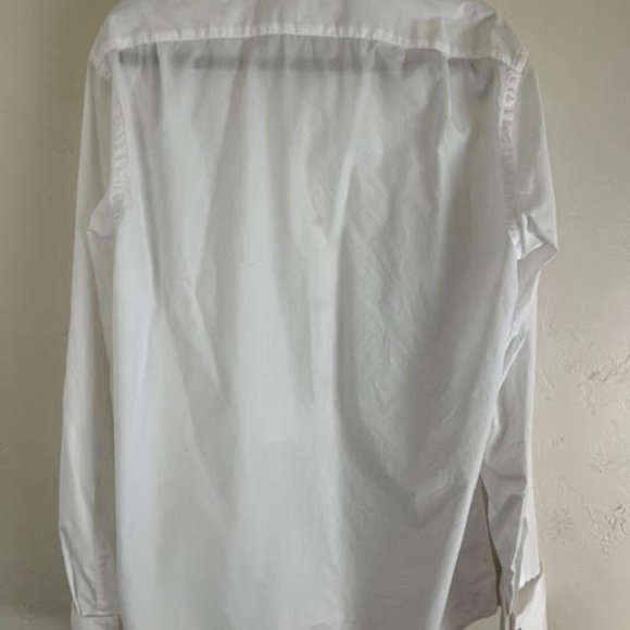 J Crew Thomas Mason Ludlow Tuxedo Shirt w/ Cuff Links M/L - Picture 3 of 6